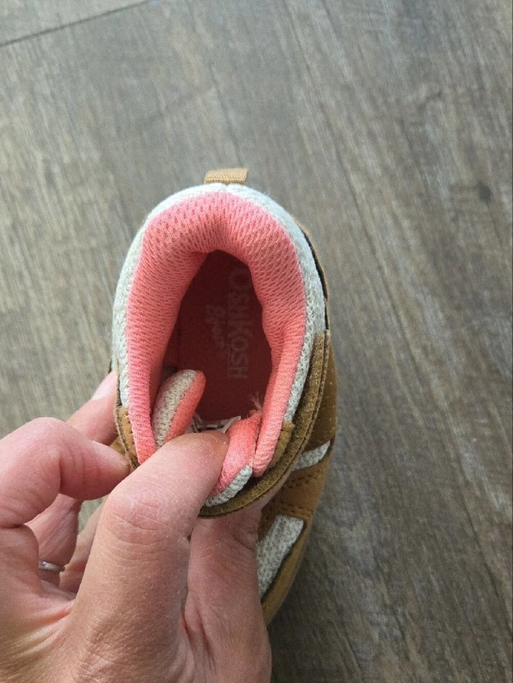 Kids Brown and Pink Athletic Sneakers - Comfortable Everyday Shoes
